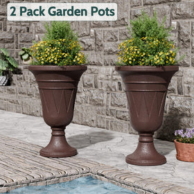 Trygoal drainage holes with stopper allow adjustable watering.