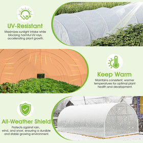 Tryitsbest easy-store tarp folds flat for compact storage when not in use