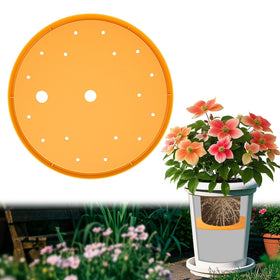 Tryitsbest Round Planter Insert 13in, side view, sturdy reusable filler for large pots.