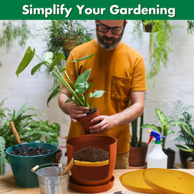 Tryitsbest 13in planter insert offers easy setup and efficient plant care.