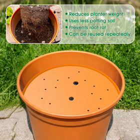 Tryitsbest Round Planter Insert used in indoor and outdoor spaces for versatile gardening.