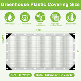 Tryitsbest UV-protected greenhouse tarp guards against sun damage for lasting performance