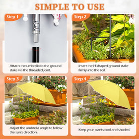Tryly colorful garden decorative umbrella adds charm to patios