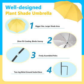 Tryly decorative plant shade accessory for outdoor spaces.