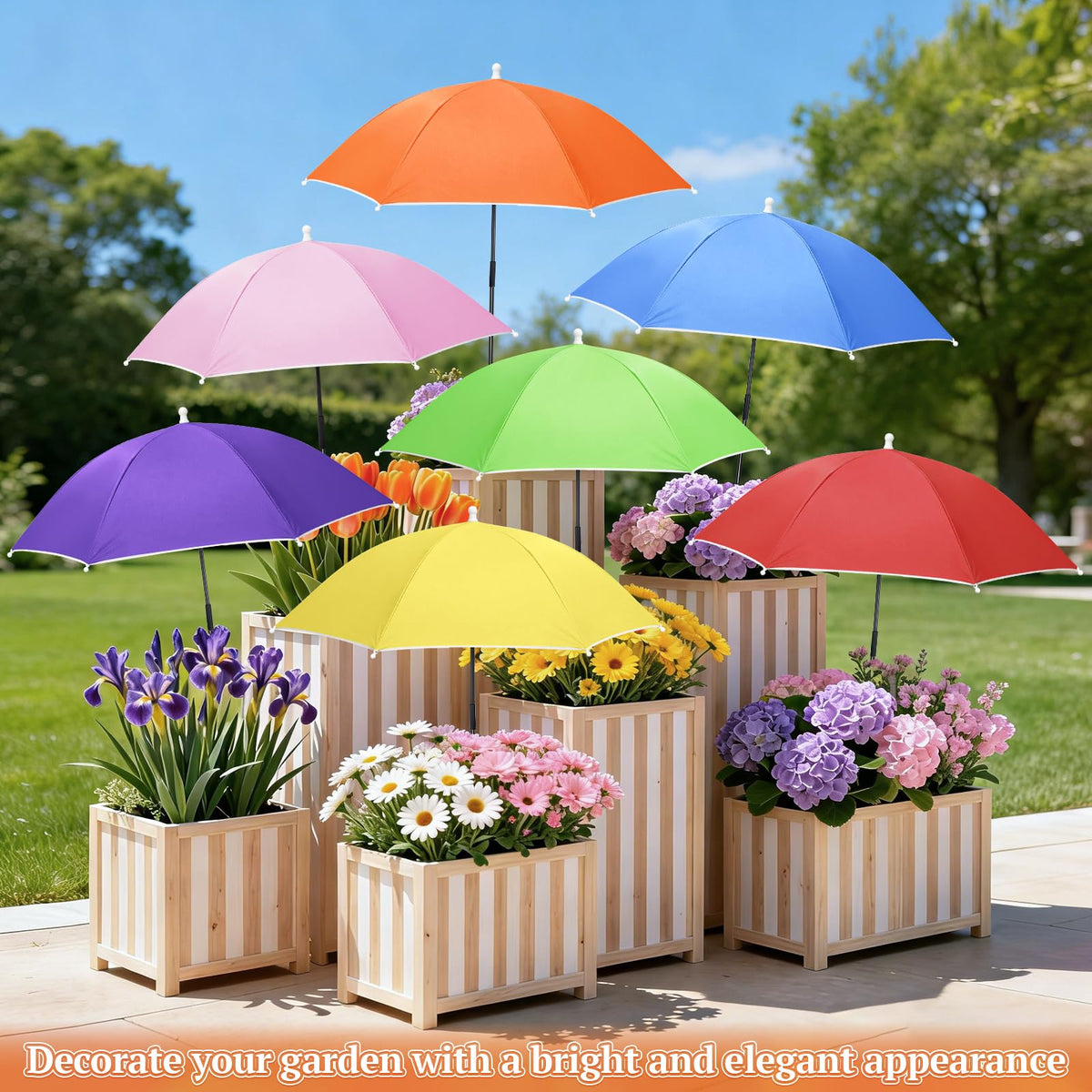 Tryly plant umbrella easy installation in three simple steps.