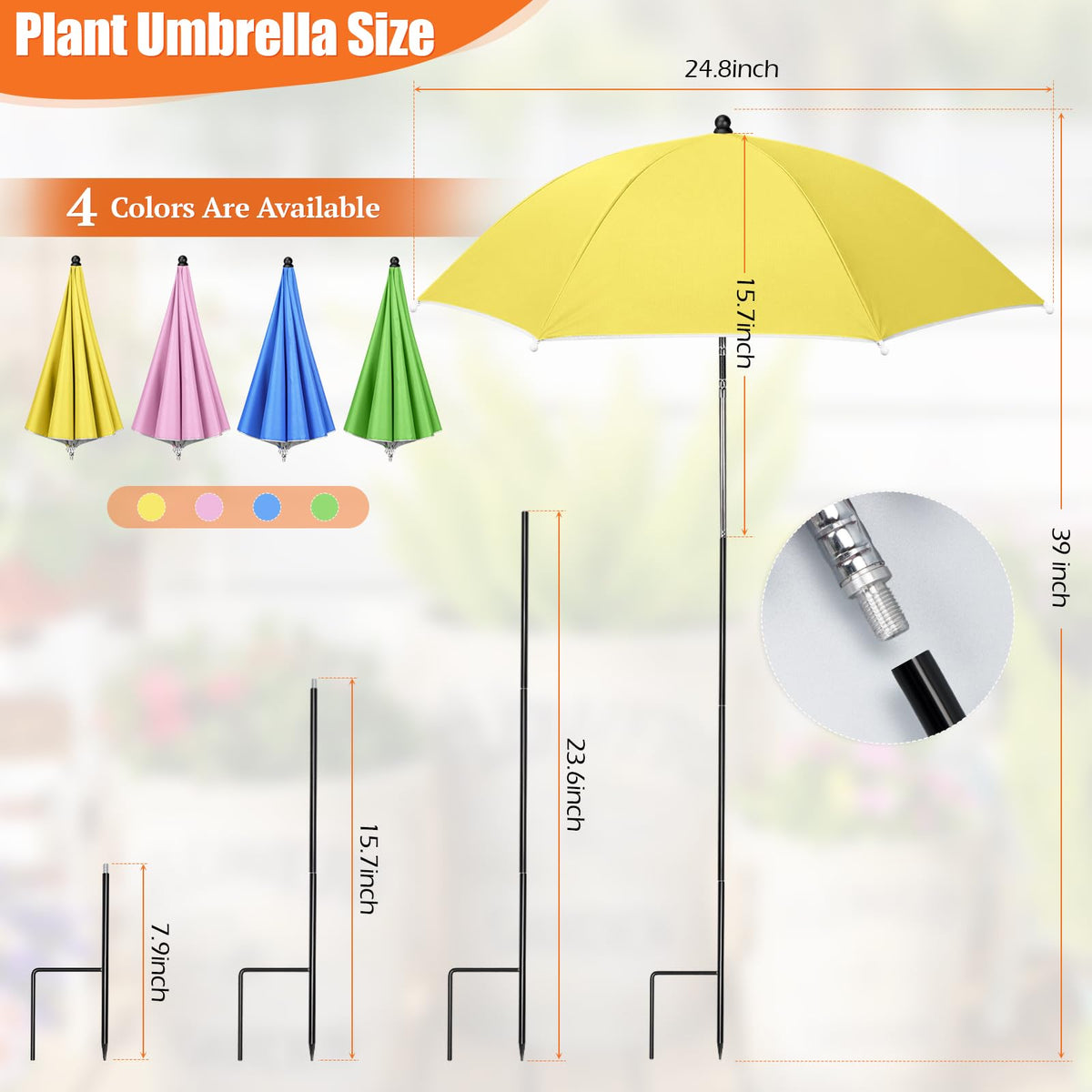 Tryly silver-coated canopy reflects sunlight for cooler shade
