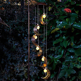 Gift-ready packaging featuring Tryme solar moon windchimes