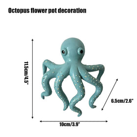 TSCVPJL octopus flower pot hugger sideview, charming garden accent.