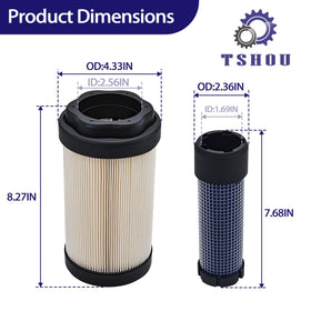 TSHOU LVU34504 secondary air filter for John Deere enhances air intake