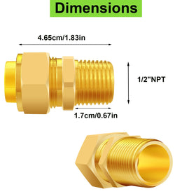 Tsinghwang CSST male NPT thread fitting for versatile hose and pipe connections.