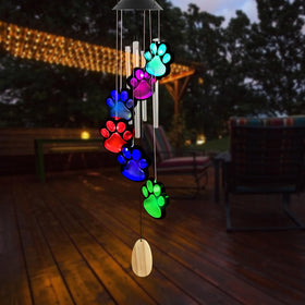 TSIPEKLO solar-powered yard decor wind chime designed for outdoor use.