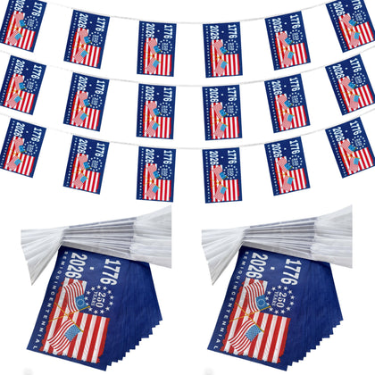 TSMD 250th Anniversary USA flag banner wall display with vivid colors for celebrations