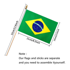 TSMD Brazil flag 12-pack collection for events and celebrations
