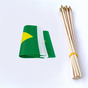 TSMD Brazil flag dual-sided print ensures visibility from both sides
