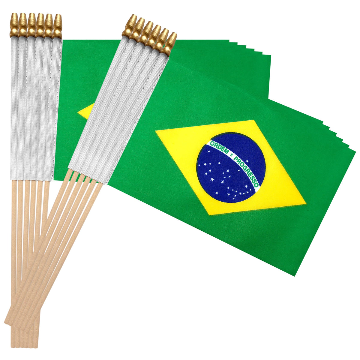TSMD Brazil flag rounded spear top prioritizes safety during handling