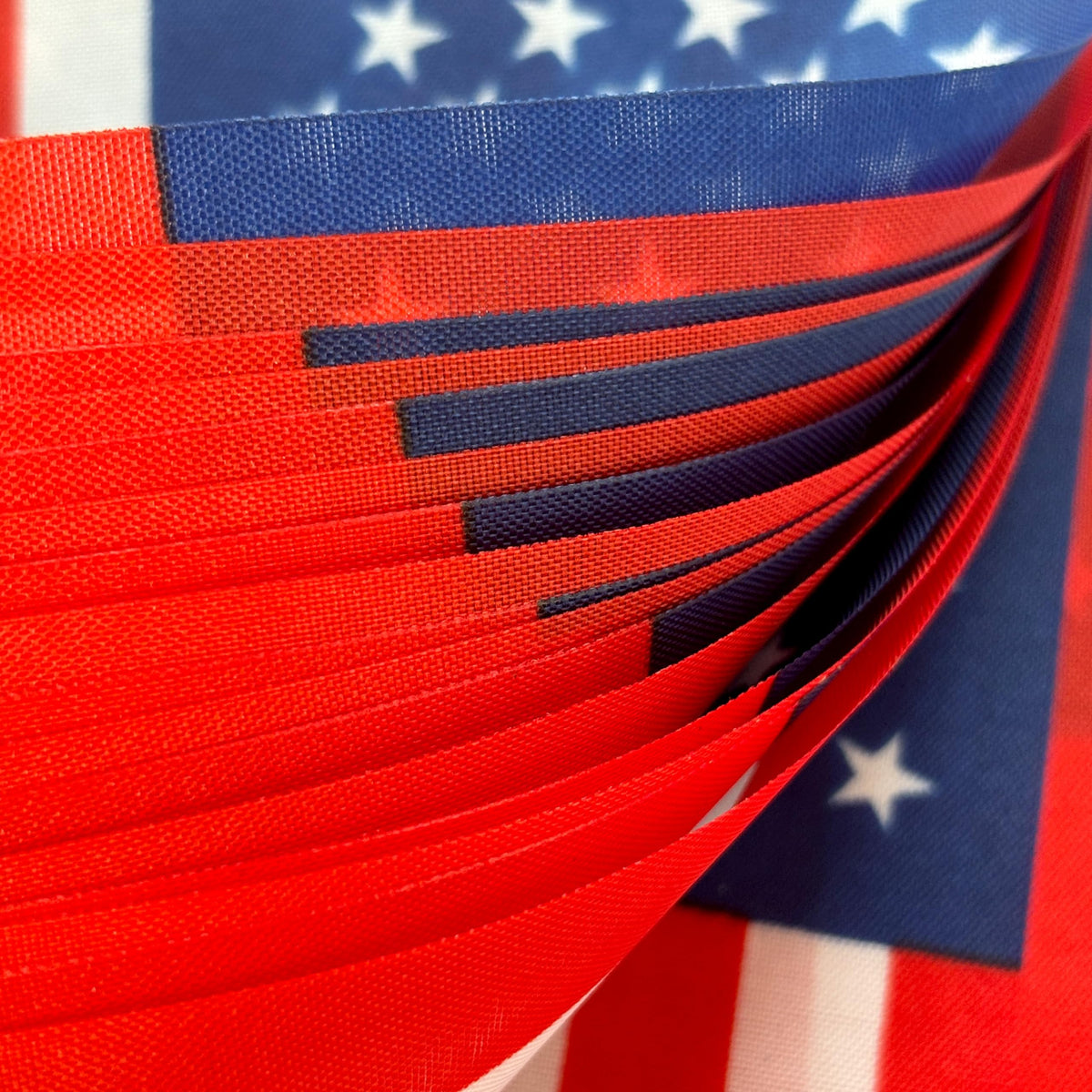 TSMD close-up of durable polyester and satin rope highlighting stitching