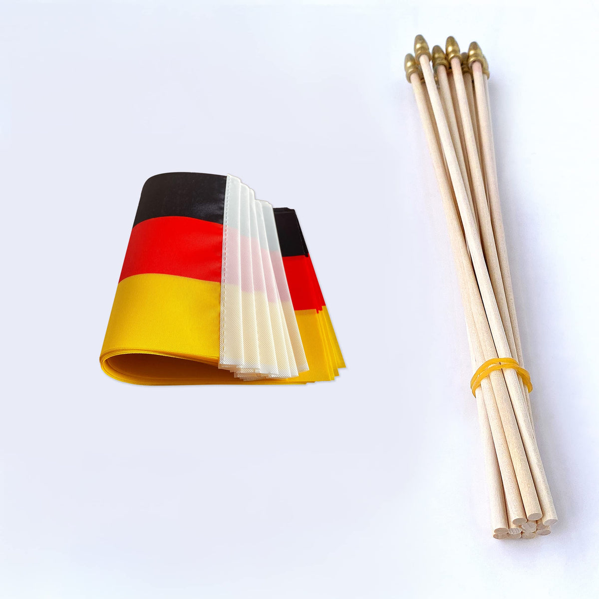 TSMD front-back print flag with clear German pattern