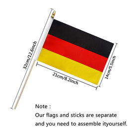 TSMD wood-stick flag mini flag for sturdy parade display