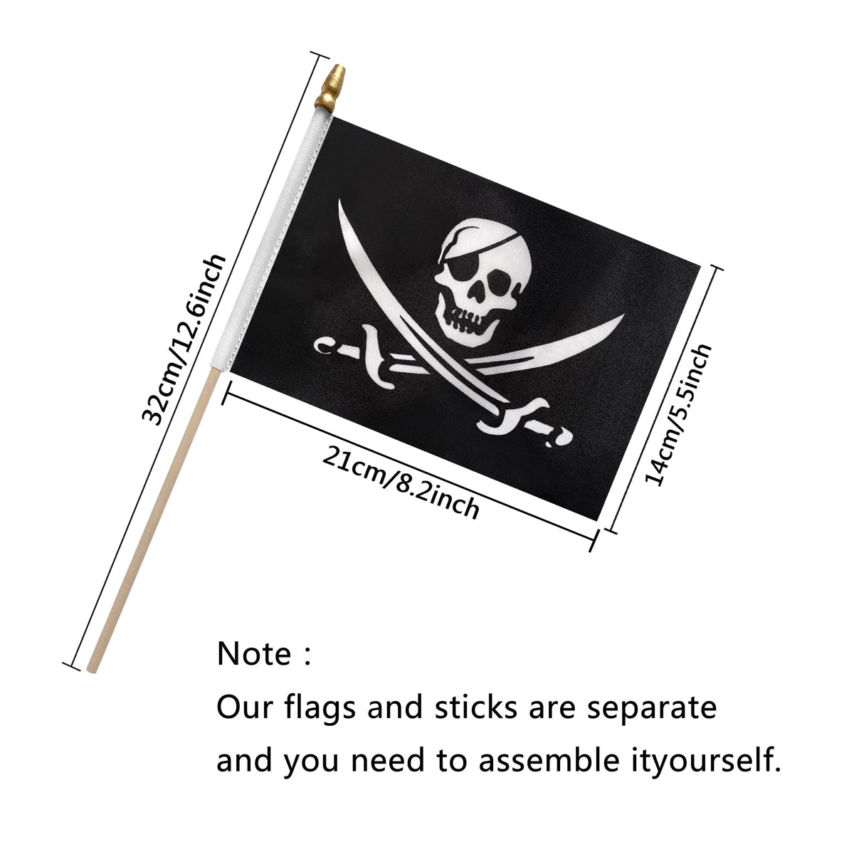 TSMD Jack Rackham flag design close-up shows bold colors
