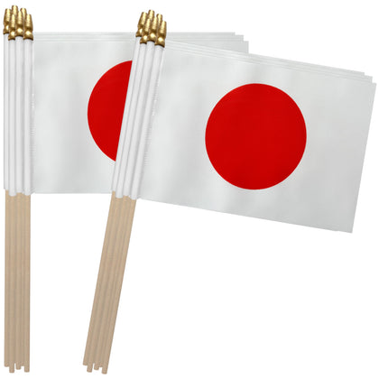 TSMD Japan flag mini hand-held 5x8 inch flag ideal for events.