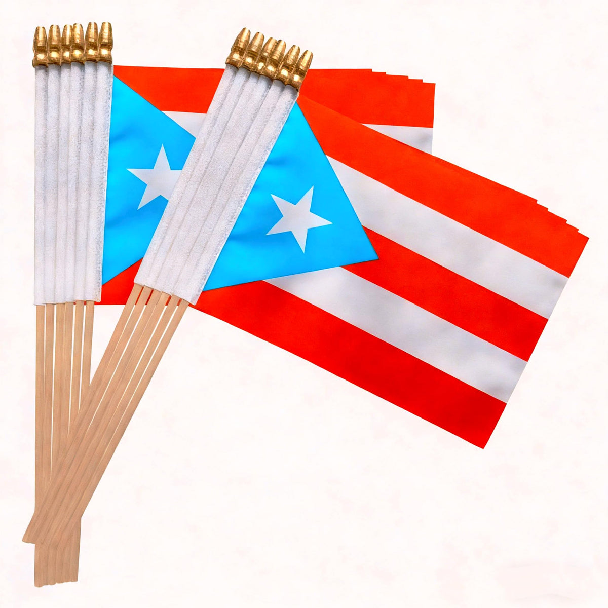 Rounded spear top flag from TSMD, safe for kids and crowds