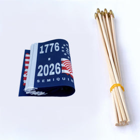 TSMD 5x8 inch patriotic flags for desks, gardens, and party decor.