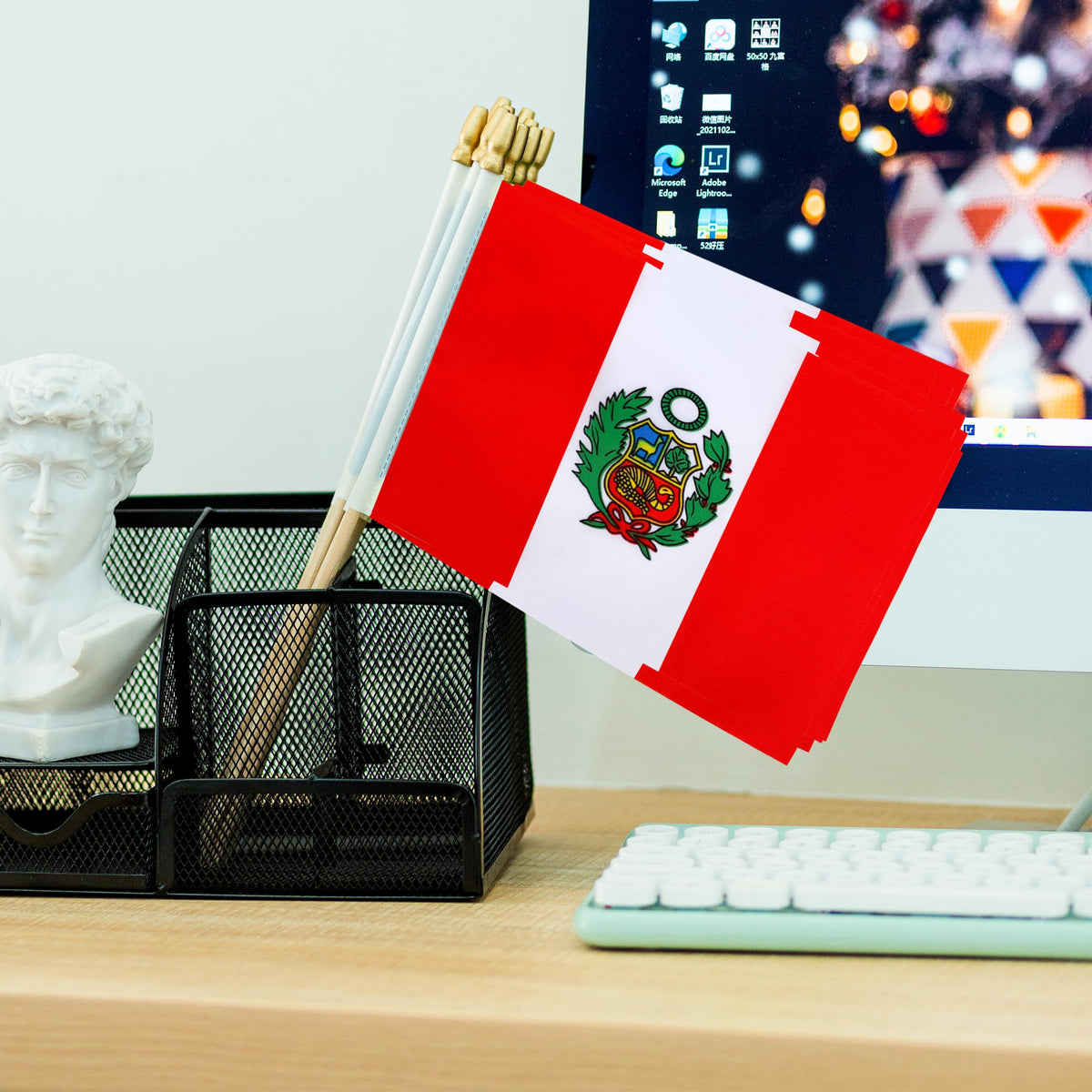 TSMD Peru flag home decor flags for sports and gatherings.