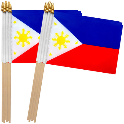 TSMD Philippines stick flag 5x8 inch for hand-held parades and events