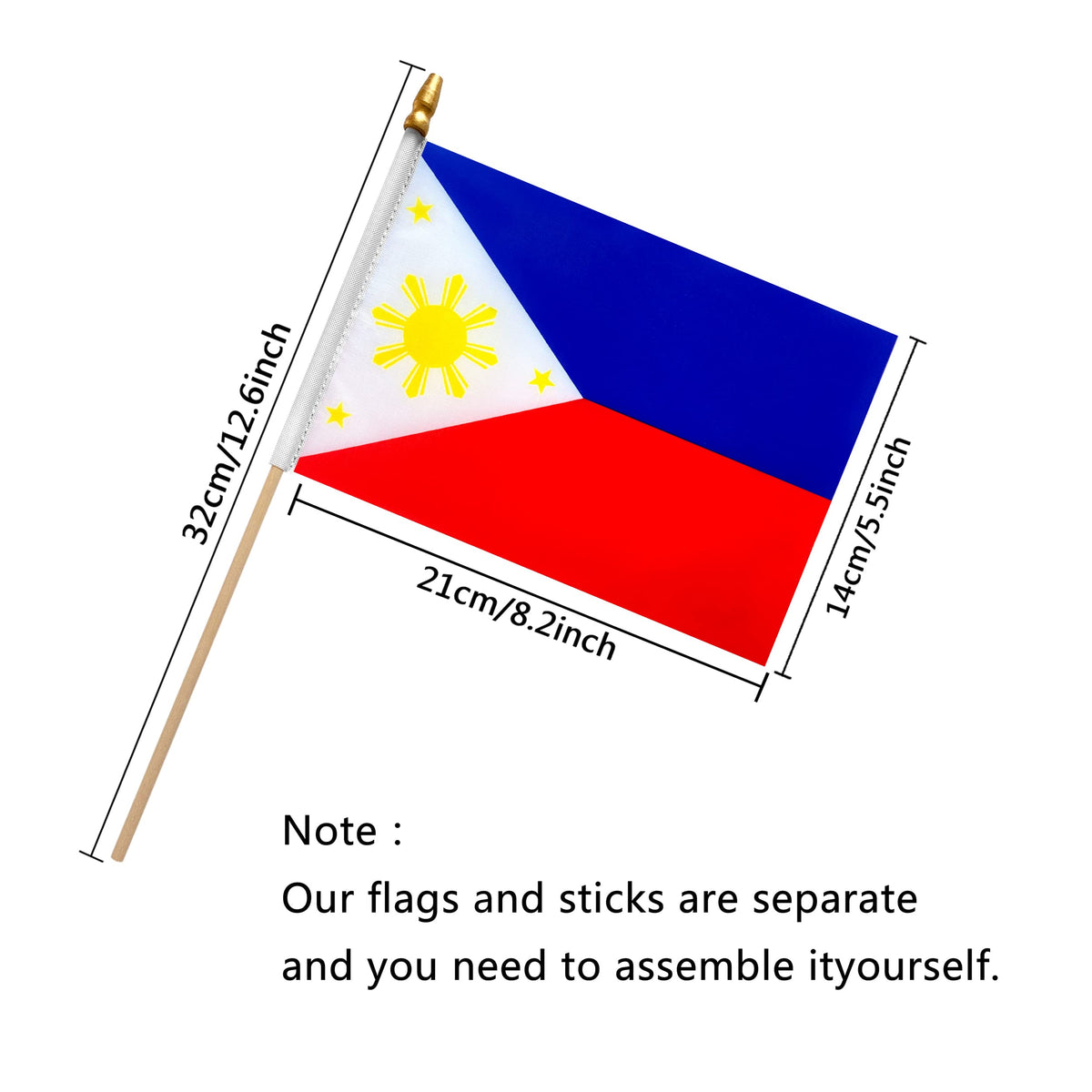 Durable polyester TSMD flag with clear print for vibrant displays