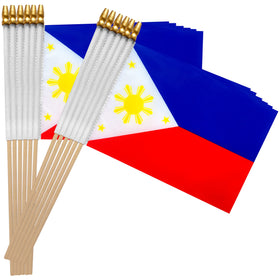 Parade and event display with TSMD Philippines flags in a 12-pack