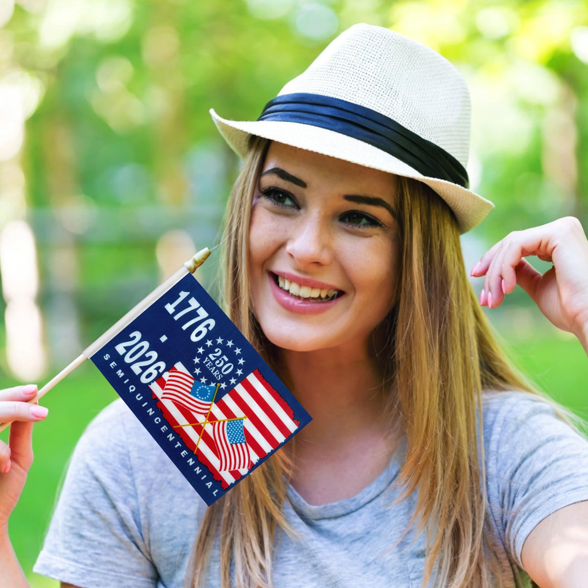 TSMD 12-pack patriotic flags for parades, parties, or backyard displays.