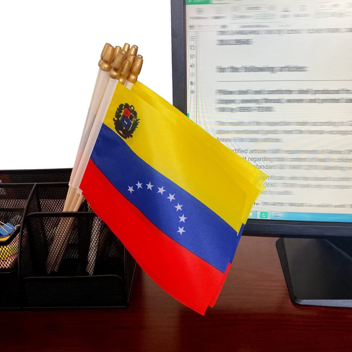 TSMD Venezuela flag decorative accent for home classroom or outdoors