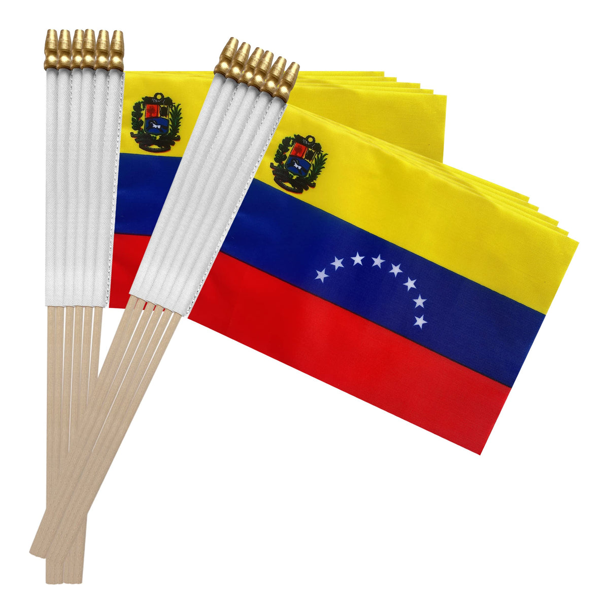 TSMD Venezuela flag pack of 12 for Independence Day parades and party decor