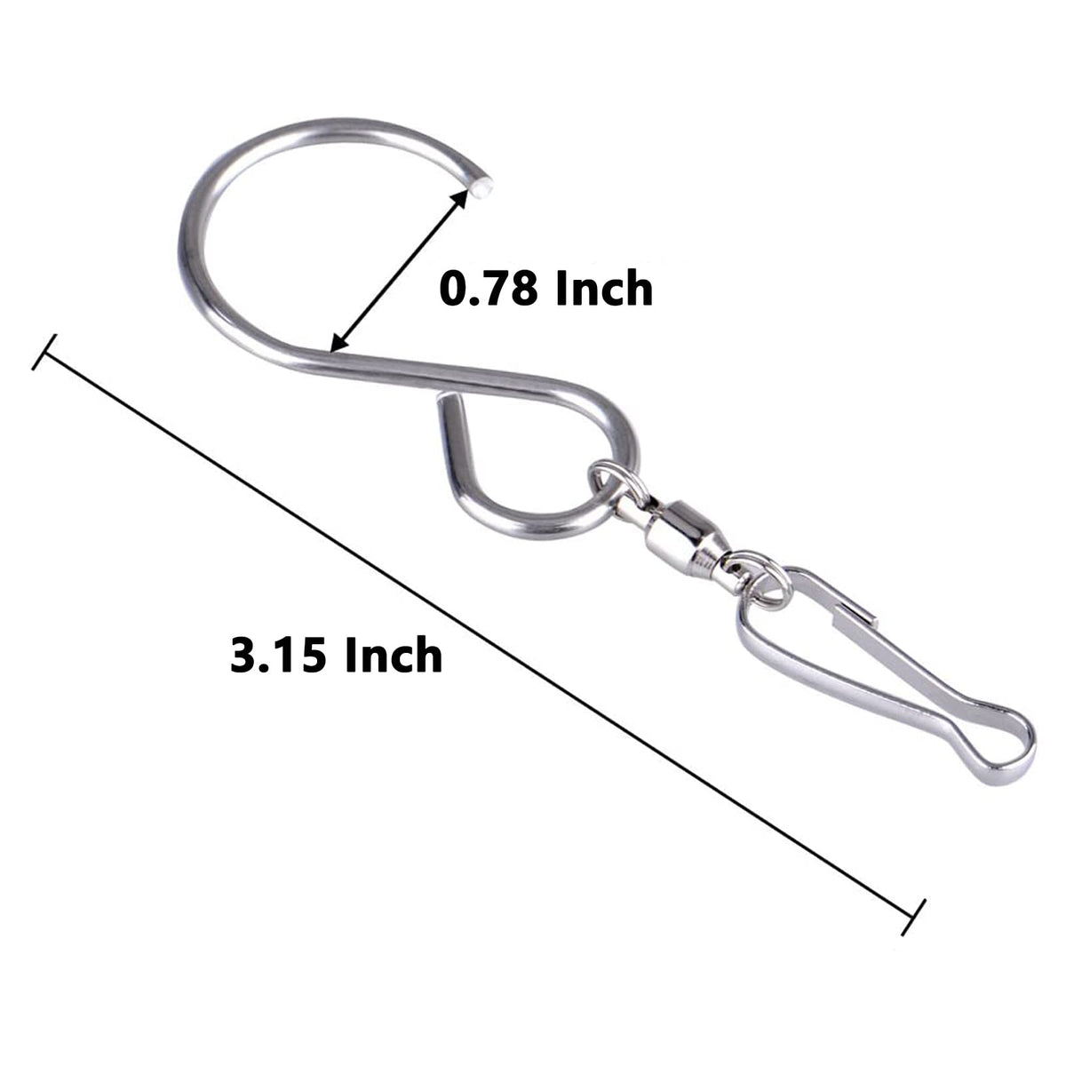 Tsocent 360-degree rotating hook ideal for dynamic wind spinners.