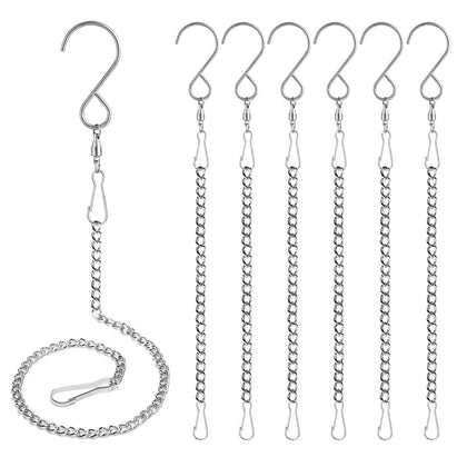 Tsocent swivel hooks bulk pack for secure outdoor wind spinner hanging.