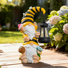 TSTGEE sun-powered gnomes glow at dusk for cozy ambiance