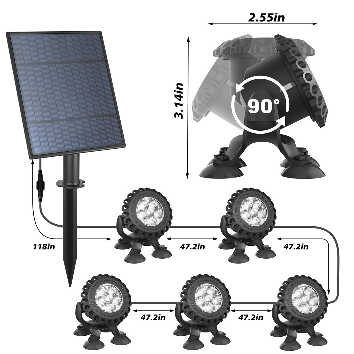T-SUN outdoor lighting enhances gardens, patios, and driveways after sunset.