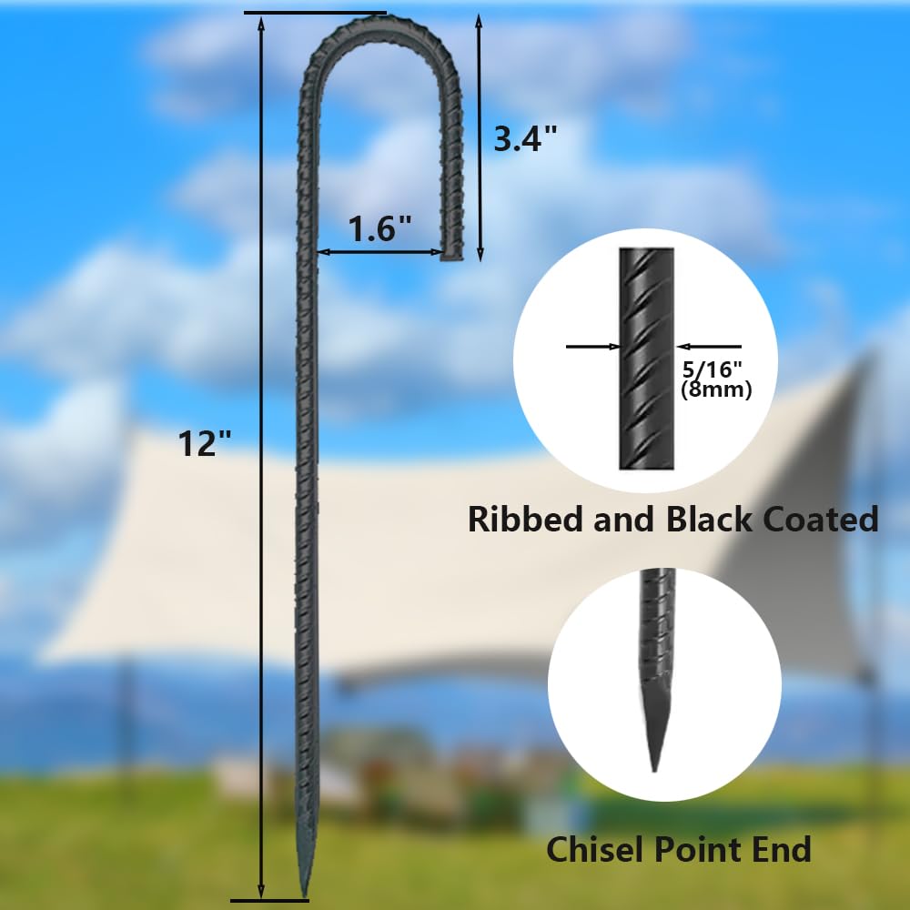 Tsurpcao galvanized steel rebar stake close-up highlights rust resistance