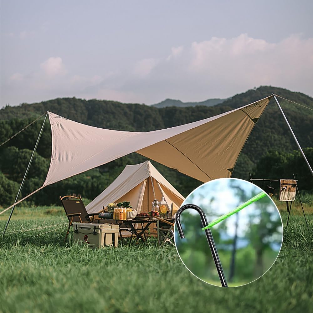 Tsurpcao J-hook top anchors tent lines and nets