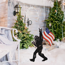 TT & MM Bigfoot silhouette garden art brightens lawns and paths.