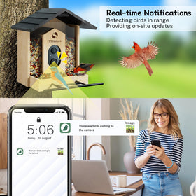 TT Nature Bird Feeder with Camera during installation, easy setup for beginners