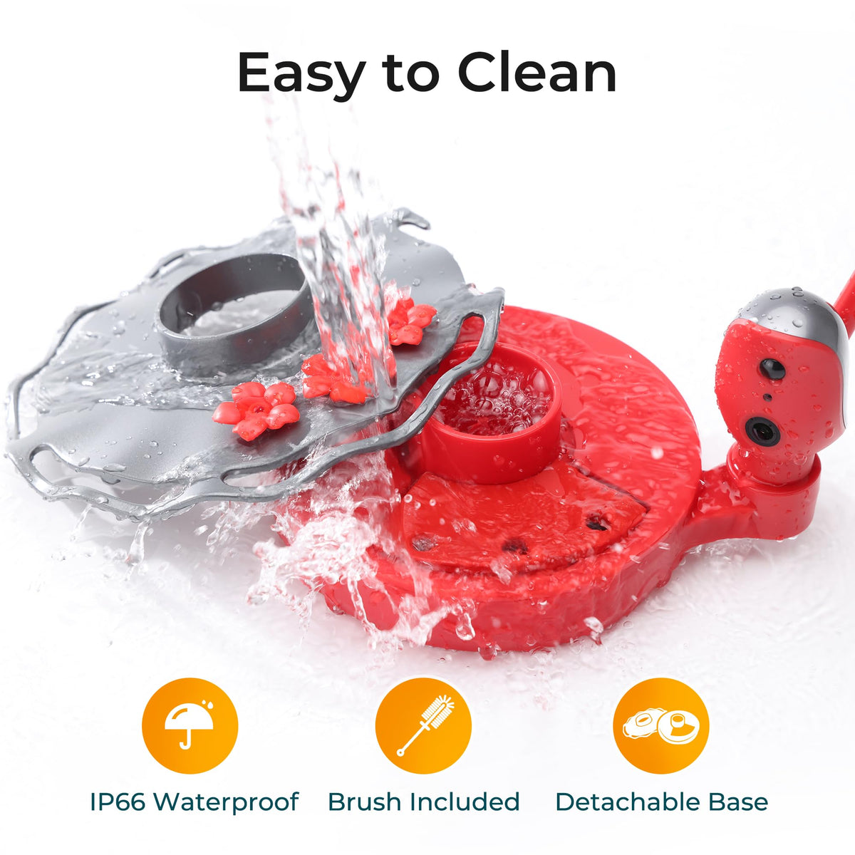 TT Nature Glass Hummingbird Feeder stylish eco-friendly design.