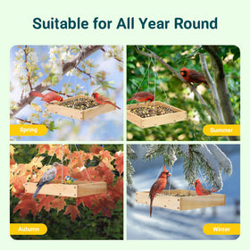 Four-chain suspension ensures stable, wobble-free hanging.