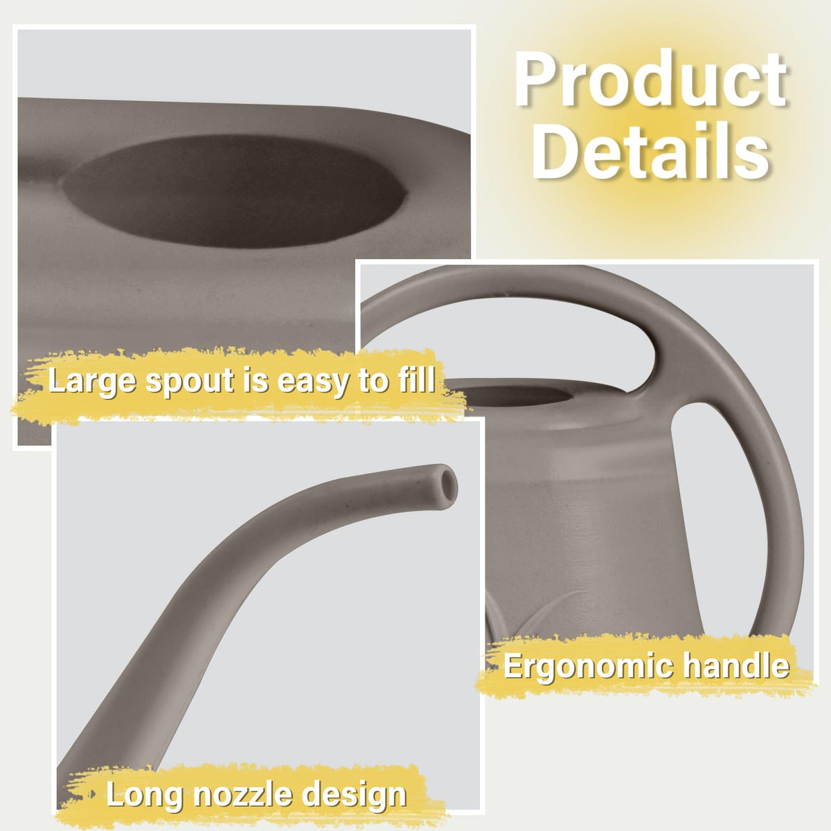 Long-stem spout of TTAOE GN allows precise water flow to pots