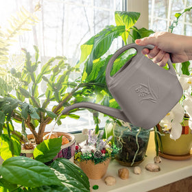 TTAOE GN coffee color watering can in home garden setup for balcony plants