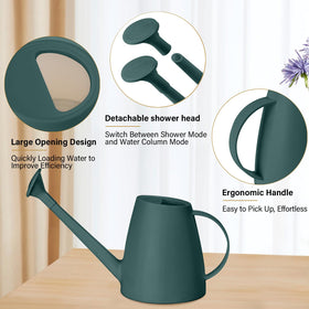 Half-gallon capacity of the TTAOE GN Pro Grip watering can for daily care.