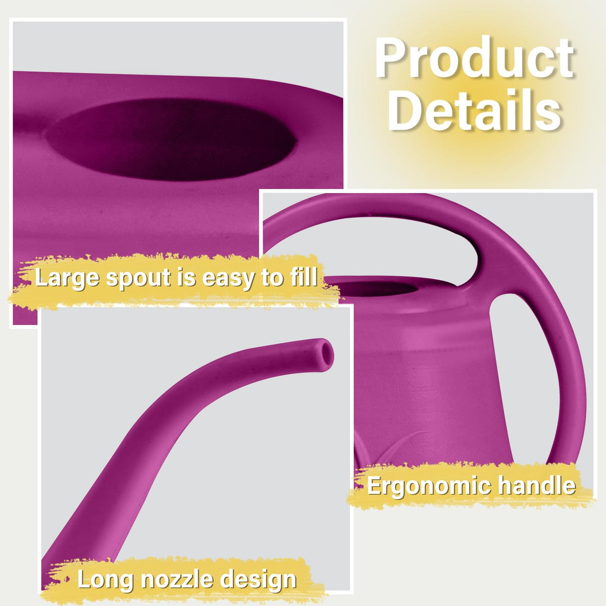 TTAOE GN long-spout can delivers precise water flow