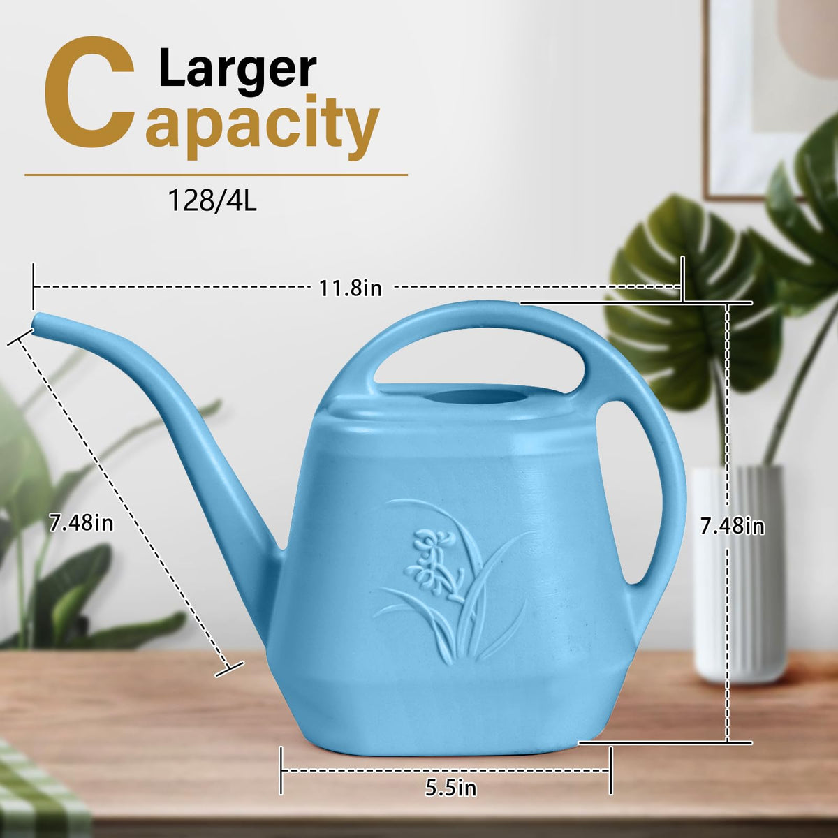TTAOE GN watering can with long-stem spout for precise watering.