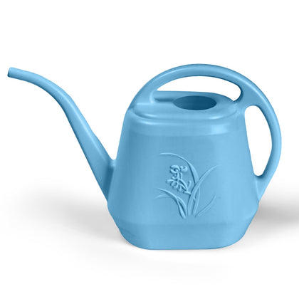 TTAOE GN watering can in sky blue, 1 gallon capacity, ideal for home plants.