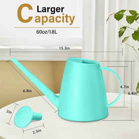 TTAOE GN skyblue watering can with durable plastic for outdoor use